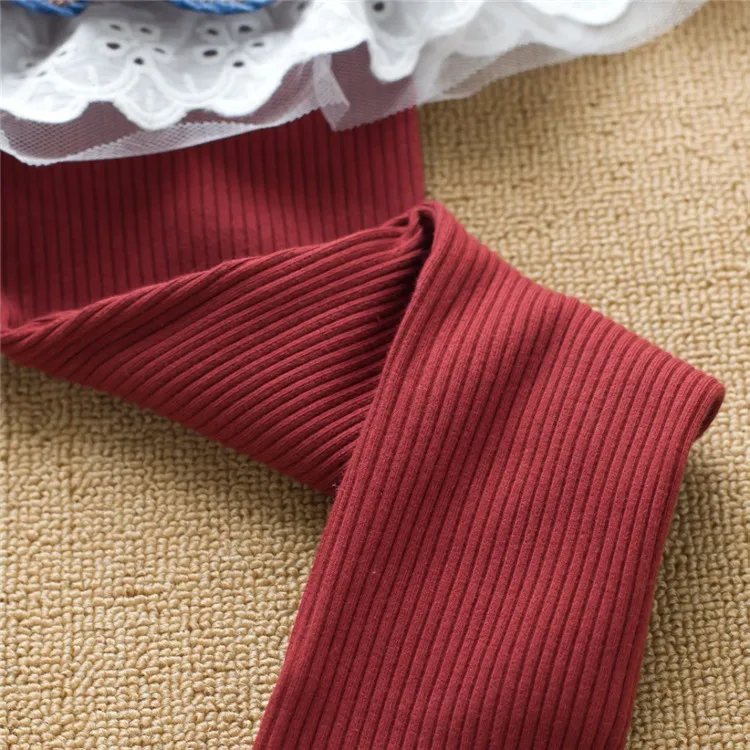 3-8 y kids leggings girls ruffle pants denim skirts lace leggings for girls clothes On Sales spring autumn trousers (13)
