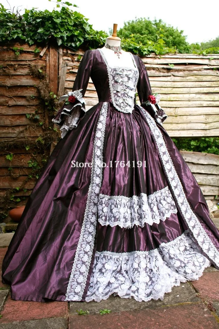 

Gorgeous 18 Century Marie Antoinette Dresses Southern Belle Masquerade Ball Gown Dresses For Halloween