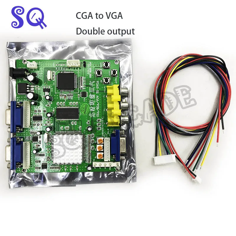 Аркада RGB/CGA/EGA/YUV К Dual VGA HD Video Converter адаптер доска GBS-8220