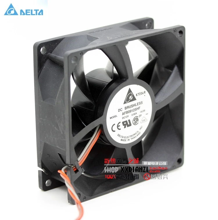 Оригинальный вентилятор охлаждения для delta AFB0912SHF 9032 9 см 12 В 0.90A с двумя шариковыми