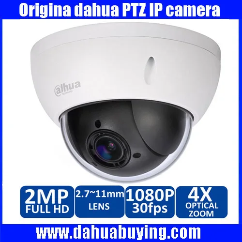 Original Dahua 1080P Mini PTZ IP Camera Outdoor 4X Zoom 2 0MP HD Network Speed Dome