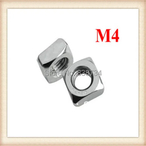 200pcs 304stainless steel m4 square nutin Nuts from Home Improvement