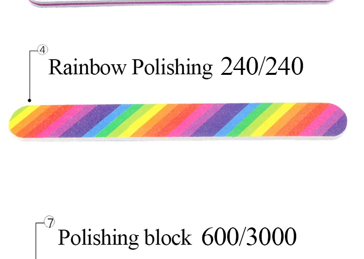 8 шт инструментов для ногтей cо шлифовальными буферными резцами, набор баф для нейл-арта файлы извести Профессиональный Полировальный Инструмент губка для ухода за Buff буф все для маникюра 100 180 240