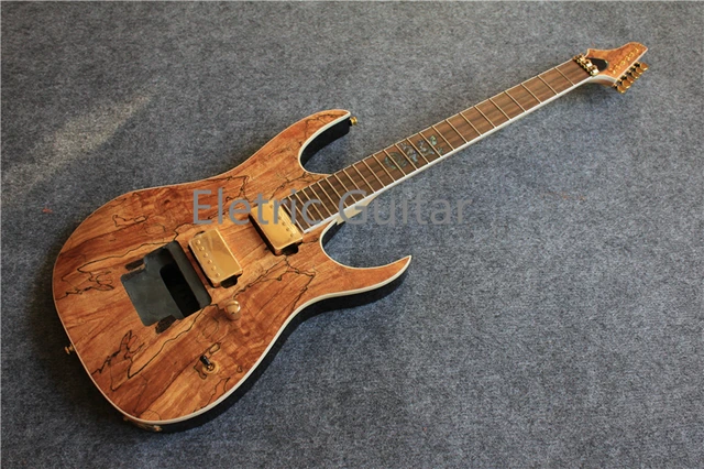 Custom Shop Electric Guitar Kit Nature Wood Grain Finish
