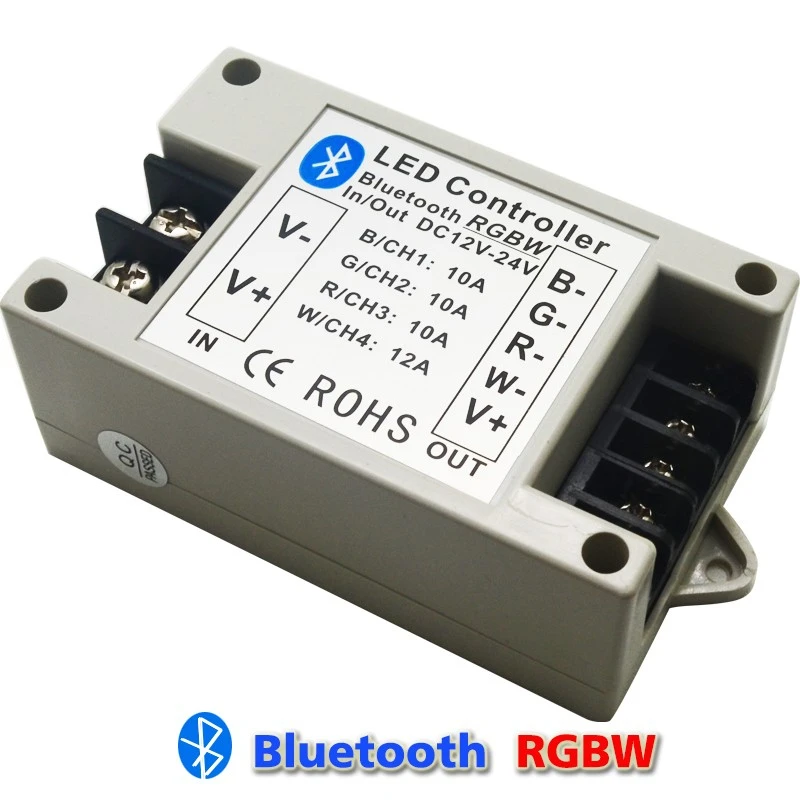 Bluetooth RGB/RGBW светодиодный контроллер BT беспроводная IOS/Android Светодиодная лента Bluetooth 4,0 управление DC 12 В/24 В 24а