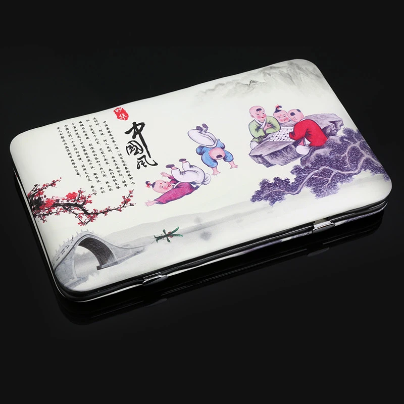 New Al alloy material Portable mini magnetic folding Chinese chess set child educational toys China national style Board games  