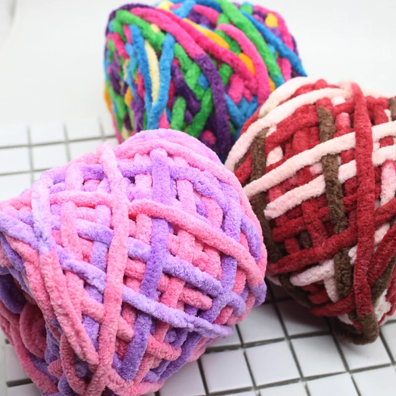 

500g/Bag Scarves Thick Wool Ice Line Milk Cotton Thread Scarf Hook Slippers Line Single Strand Crochet Wool Yarn For Knitting