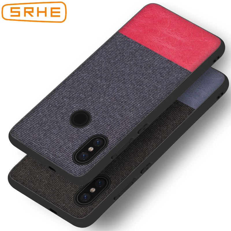 SRHE For Xiaomi Redmi Note 5 Pro Case Cover Vintage Cloth Fabric Soft