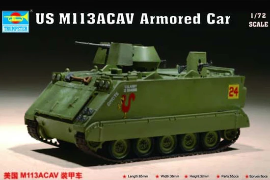 07237 1 72 American M113ACAV Armored Car Collection Model trumpeter 