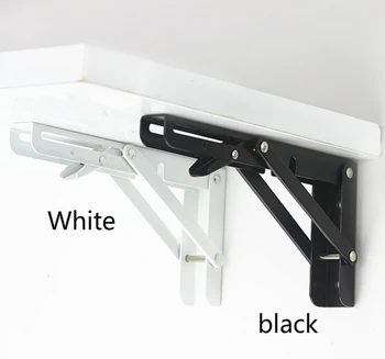 

6-12Inch Triangle Folding Angle Bracket Adjustable Wall Mounted Durable Bearing Shelf Bracket DIY Home Table Bench