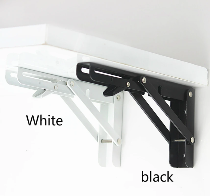 6 12Inch Triangle Folding Angle Bracket Adjustable Wall Mounted Durable