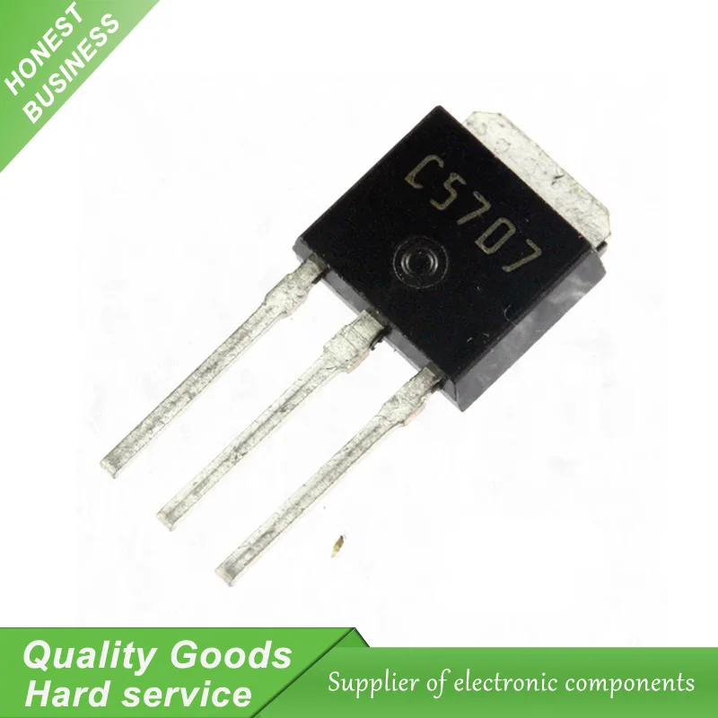20pcs Npn Transistors 2sc5707 C5707 To-251 Switch Tube High Voltage ...