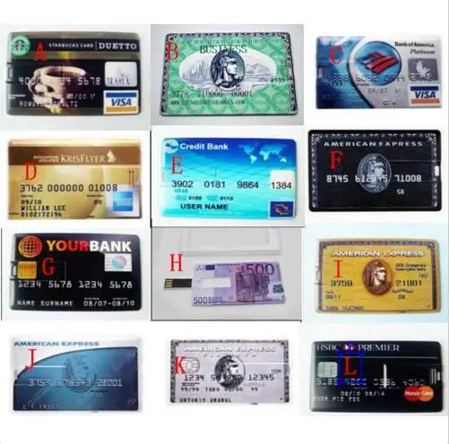 2018 Hot Credit Card Model Flash font b Drive b font USB 2 0 4GB 8GB