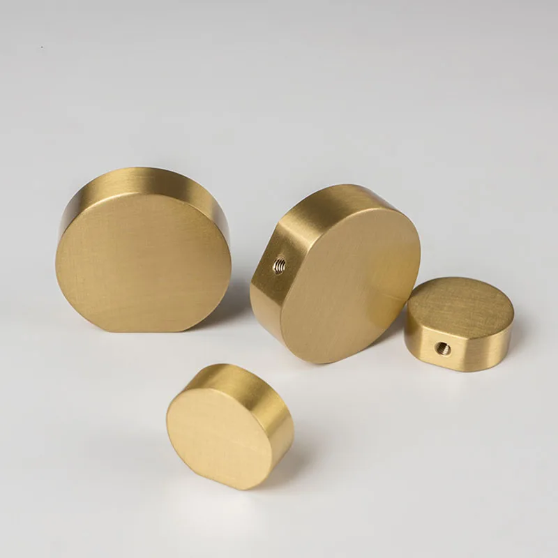 

1pc Solid Brass Round Handle Cabinet Handle Morden Wardrobe Pull Shoe Cabinet Kitchen Cupboard Handle Brass Furniture Hardware