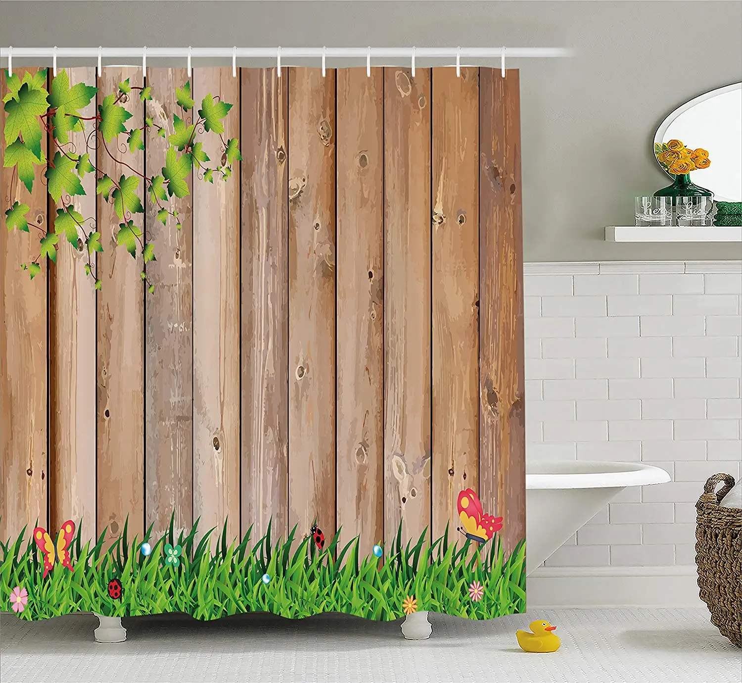 Buy Farm House Shower Curtain Fresh Spring Season