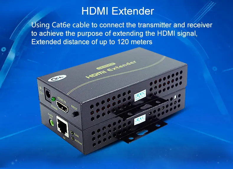 CKL-120HD 1.3 В 120 м(395 футов) HDMI удлинитель по Cat5/6 поддерживает 1080 P 3D металлический корпус