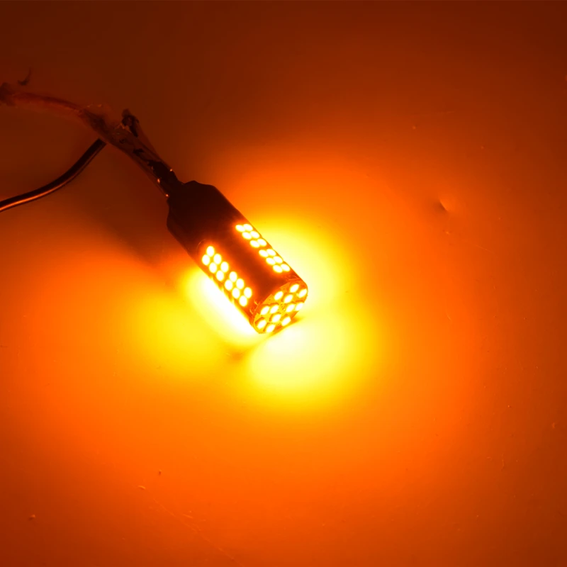 Leites 2pcs High brightness chip Car led BA15S P21W Bulb 1156 3030 60smd Tail Signal Brake lamp DC12V auto turn light (1)