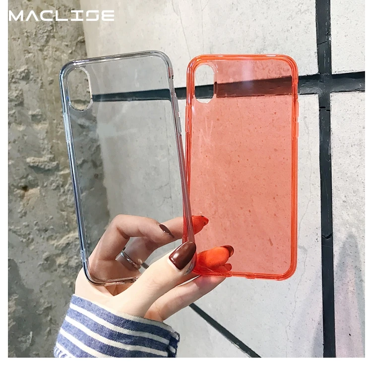 

Soft TPU Protection Back Cover Luxury colorful Transparent Anti-shock Frame Phone Case For iPhone X XS XR XS Max 8 7 6 6S Plus