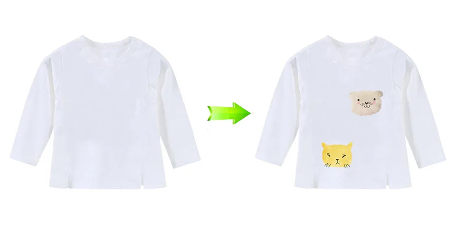 3-Patches For Clothing Smile Animals Diy Accessory Clothes Decoration Print On T-Shirt Washable New Design Iron On Transfers