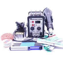 Паяльная станция 8586 220 В/110 В 2 в 1 SMD сварочная паяльная станция 700 Вт фена паяльник Распайка ремонтные инструменты