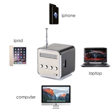 Vapeonly TD V26 Mini Speaker Portable MP3 Music Player with LCD Support FM Radio Micro TF