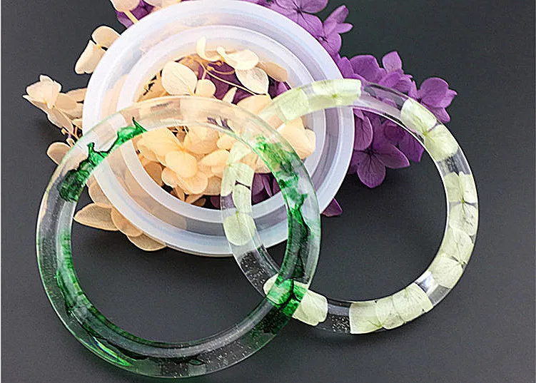 

Soft Silicone Jewerly Mould Epoxy Bracelet Bangle Mold Hand Resin Craft Jewelry Making Mold