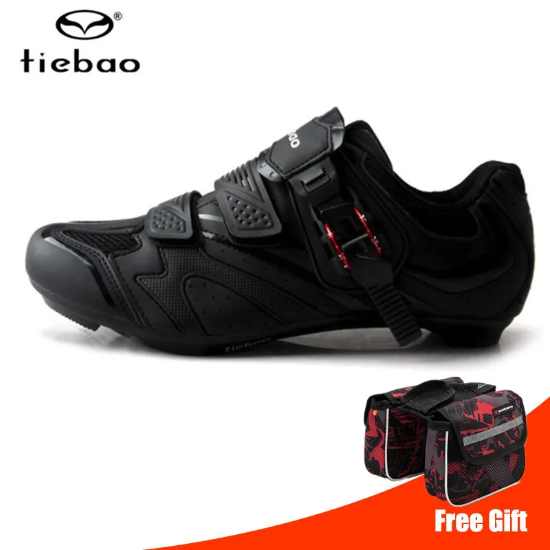 

Tiebao Men Pro Road Cycling Shoes 2019 PU Breathable Bike Shoes Auto-locking Athletic Racing sports Bicycle Shoes Sneakers women