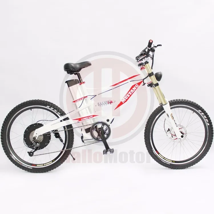 Perfect Free Shipping Powerful Mustang White Frame 48V 1000W Motor Mountain Ebike With 20AH Electric Bicycle Li-ion Battery 3