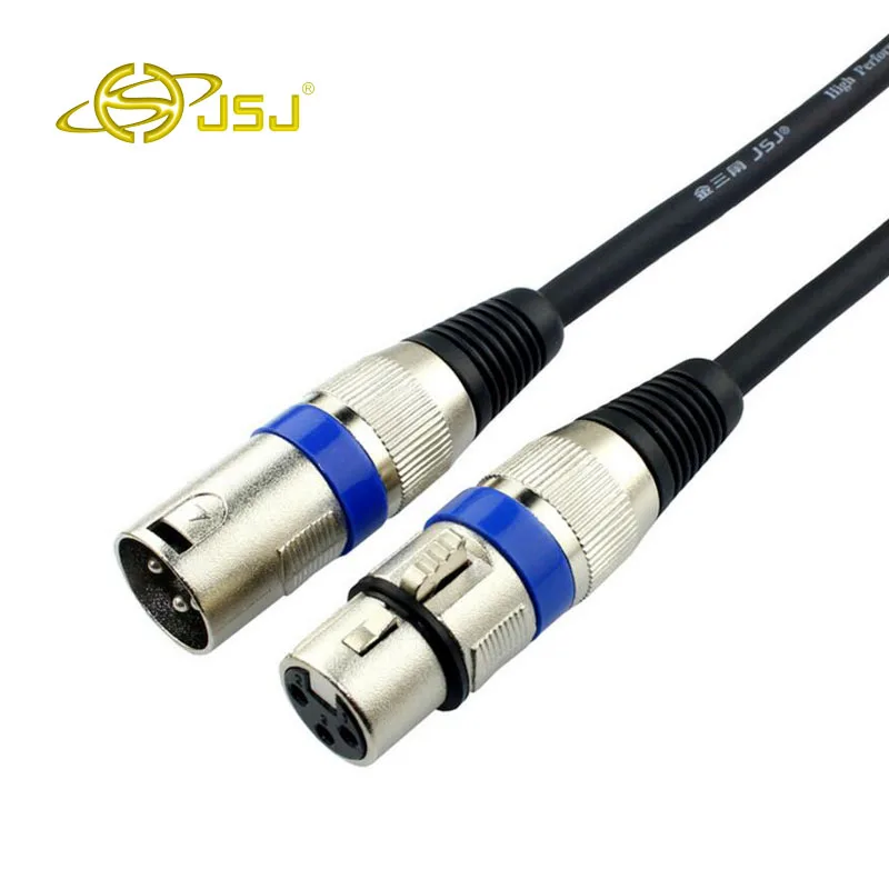 JSJ XLR Cable Male to Female M / F Audio Cable For Microphone Mixer TPE Material + OFC Copper free shiiping 0.5m-10m JSJ XLR Cable Male to Female M / F Audio Cable For Microphone Mixer TPE Material + OFC Copper free shiiping 0.5m-10m