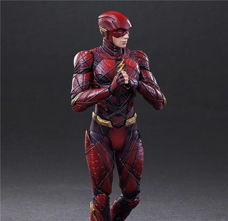 25 см Play Arts Kai The Flash Барт Аллен Лига Легенд Marvel экшн-игрушки Фигурки Аниме фигурки Коллекционные Фигурки Лидер продаж