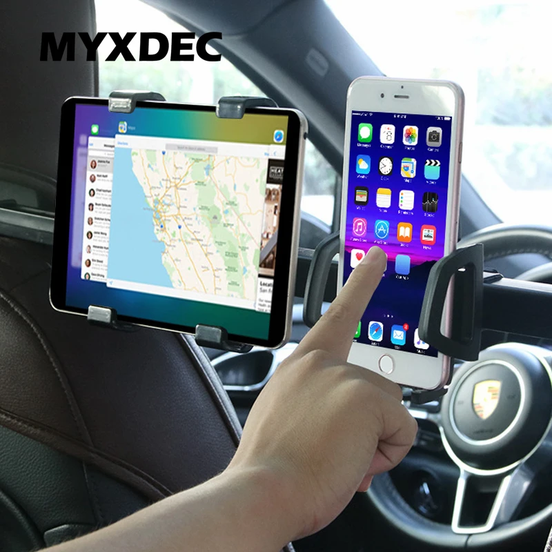 

New Car Accessories Universal Car Back Seat Headrest Mount Holder Stand Bracket Support For iPad And Phone Double Used