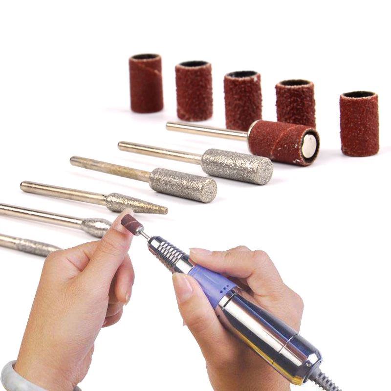 

FWC Nail Drill Machine Accessories 12pcs Electric Manicure Pedicure Tools Nail Drill Bit & Sanding Bands Sets Kit Best Price