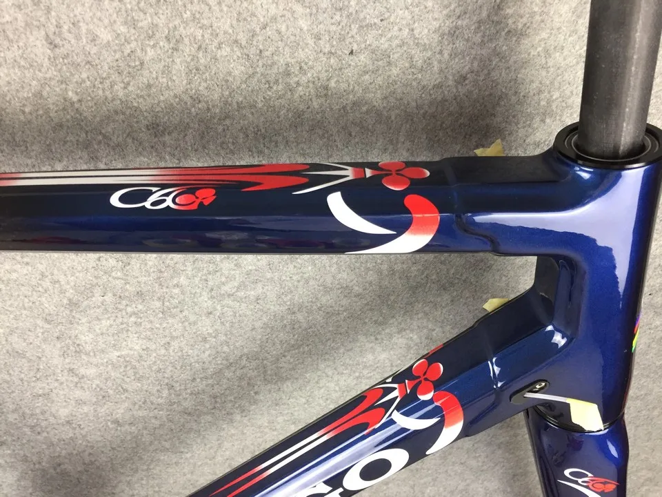 Темно синяя углеродная дорожная рама Colnago C60 подходит для di2 Механическая