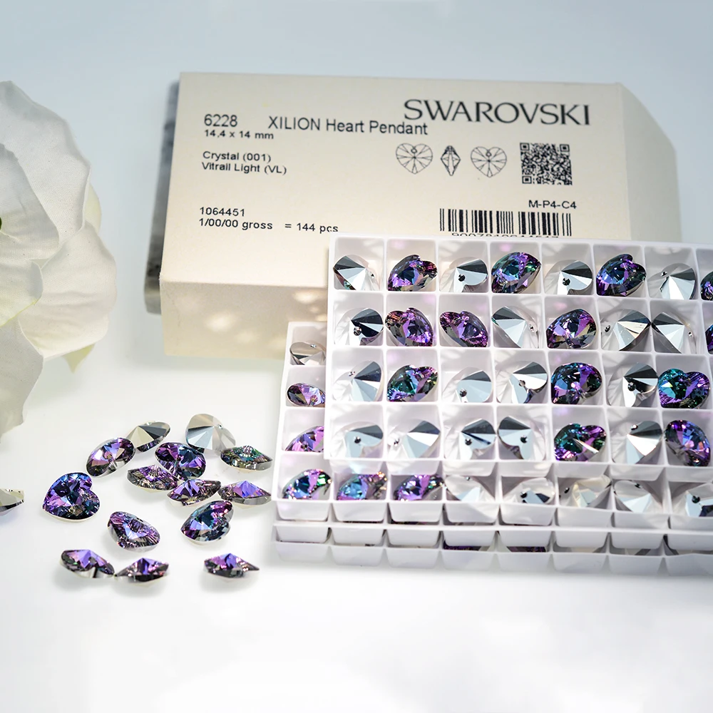 1 шт.) кристалл Swarovski 6228 XILION сердце кулон Стразы бусины для рукоделия ювелирных изделий