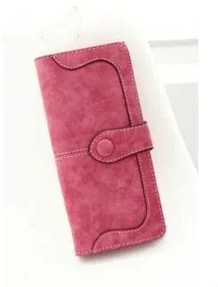 ETONTECK женские кошельки Vegan Кожа 17 слотов для карт держатель для карт Длинные Большой Двойные кошелек женский, клатч сумка женская Роскошный кошелек - Цвет: Rose Red