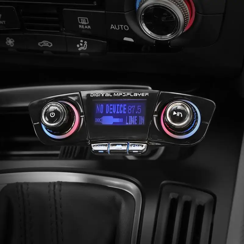 Беспроводной Bluetooth Handsfree Вызов fm-передатчик MP3 плеер Радио адаптер USB Автомобильное зарядное устройство ЖК-дисплей TF карта Автомобильный комплект