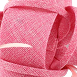 Элегантные свадебные головные уборы для невесты обручи вуалетки шляпа заколка для волос торжественное платье женский церковный головной убор необычный аксессуар для волос с пером - Цвет: baby pink