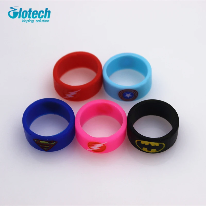 Glotech 100pcs/lot New fashional silicone rubber vape ring decorative band for mechanical mod 18650 22mm mod rda rba vaporizer Glotech 100pcs/lot New fashional silicone rubber vape ring decorative band for mechanical mod 18650 22mm mod rda rba vaporizer