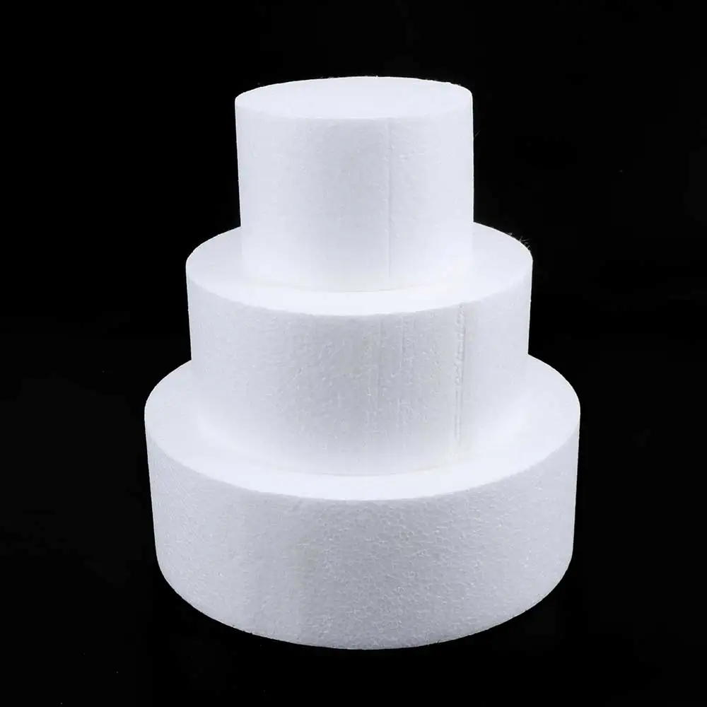 

4/6/8 inch Sugarcraft Dummy Modelling Party DIY Practice Model Cake Foam Mould Round Polystyrene Styrofoam Kitchen Accessories