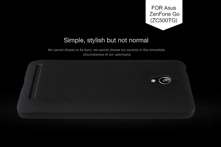 Asus ZenFone Go ZC500TG чехол NILLKIN супер матовый защитный жесткий чехол-накладка с бесплатной защитой экрана+ розничная посылка