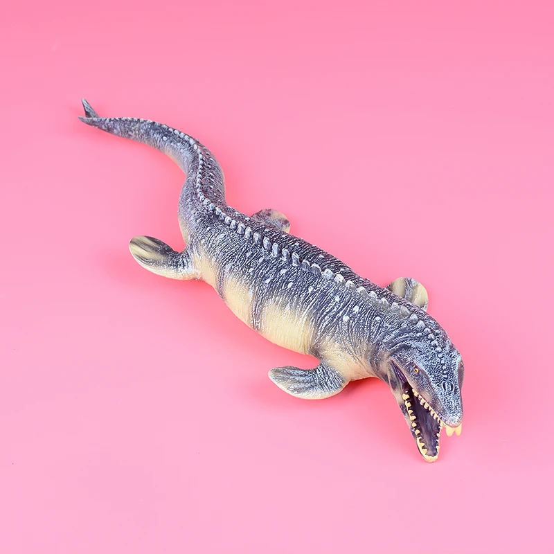 Большой Mosasaurus динозавр игрушка мягкие ПВХ Фигурки ручная роспись модель
