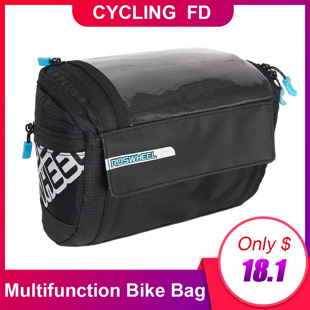 

Multifunctional Bike Bag For Bicycle Cycling Handlebar Bag Basket For Bicycle Waterproof Front Tube Pocket Shoulder Pack