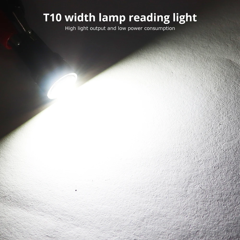W5W T10 168 192 светодиодный светильник 3030 SMD 12 В белый клиновидный для салона купольная