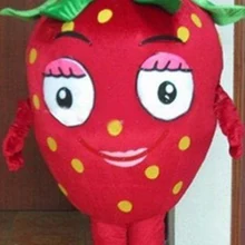 Стиль красный клубничный Пасхальный костюм талисмана-фрукта Рождественская Пасхальная еда Mascotte наряд костюм кунг-фу панды EMS бесплатно SW140