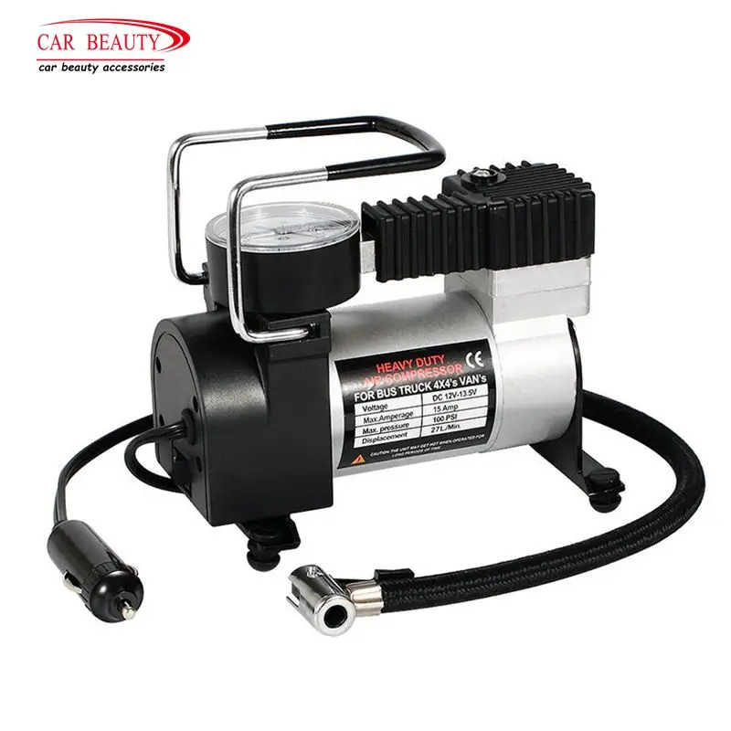 

Portable Heavy Duty Air Compressor for Car Trunk Bus Air Pump 100PSI 12V 120W Auto Digital Car Tire Inflator Gauge