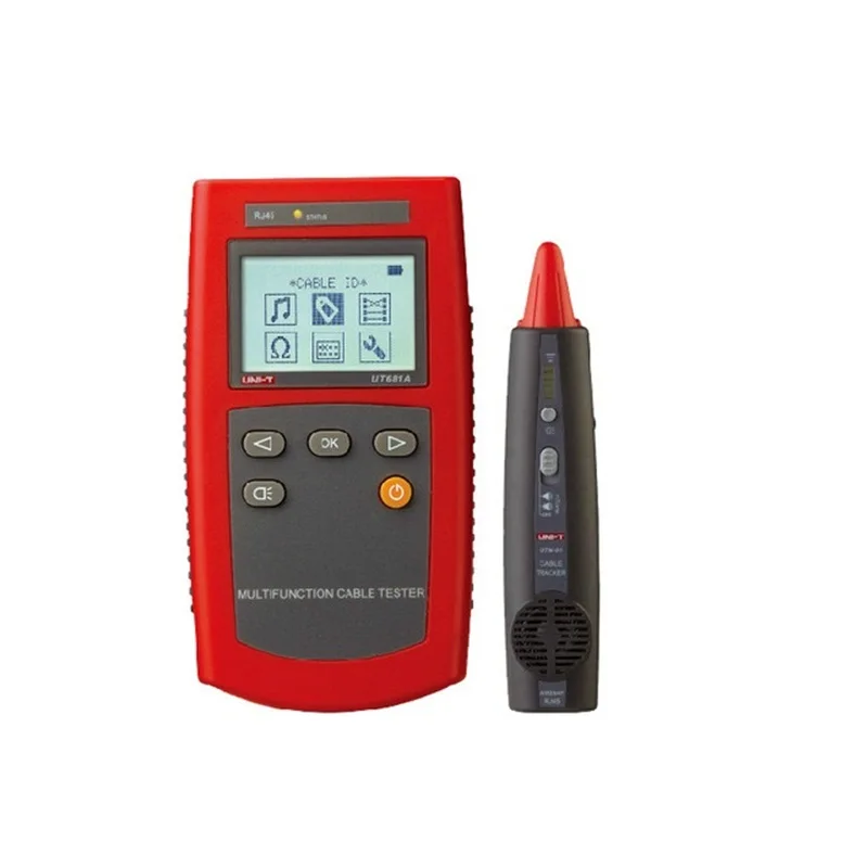 

UNI-T UT681A Cable Finder Set Network Tester Hunt Instrument Check Line Device Loop Resistance Test Wire Sequence Scanning