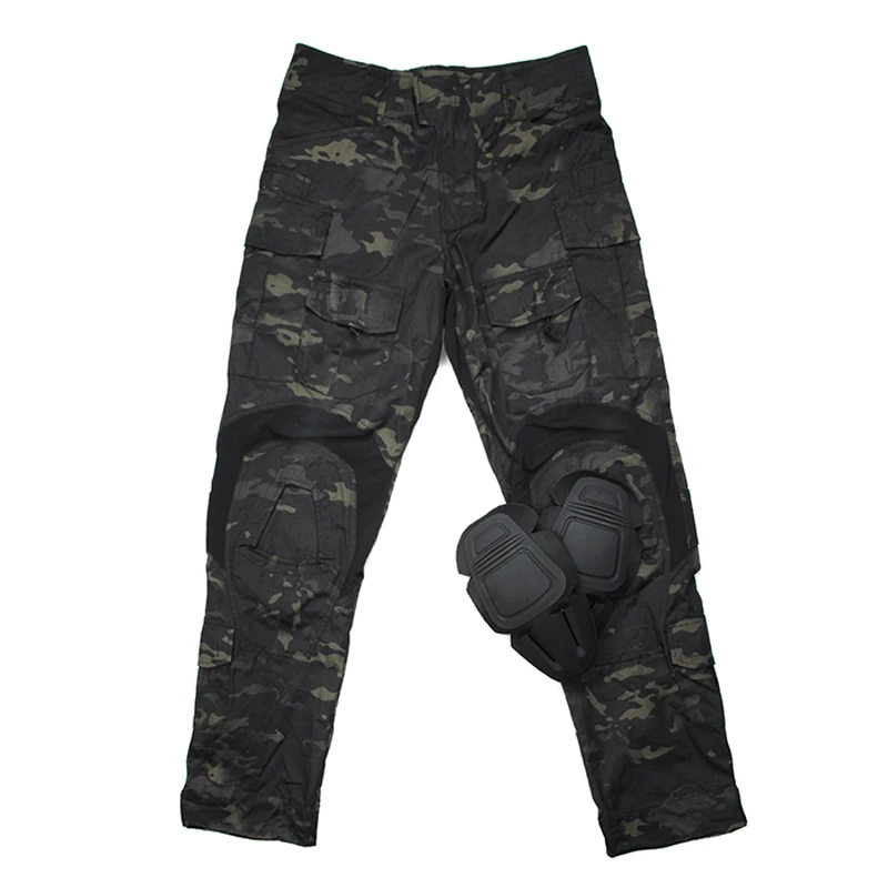 airsoft paintball hunting accessories G3 tactical training pant military pants with knee pad set compact uniform for shooting (3)