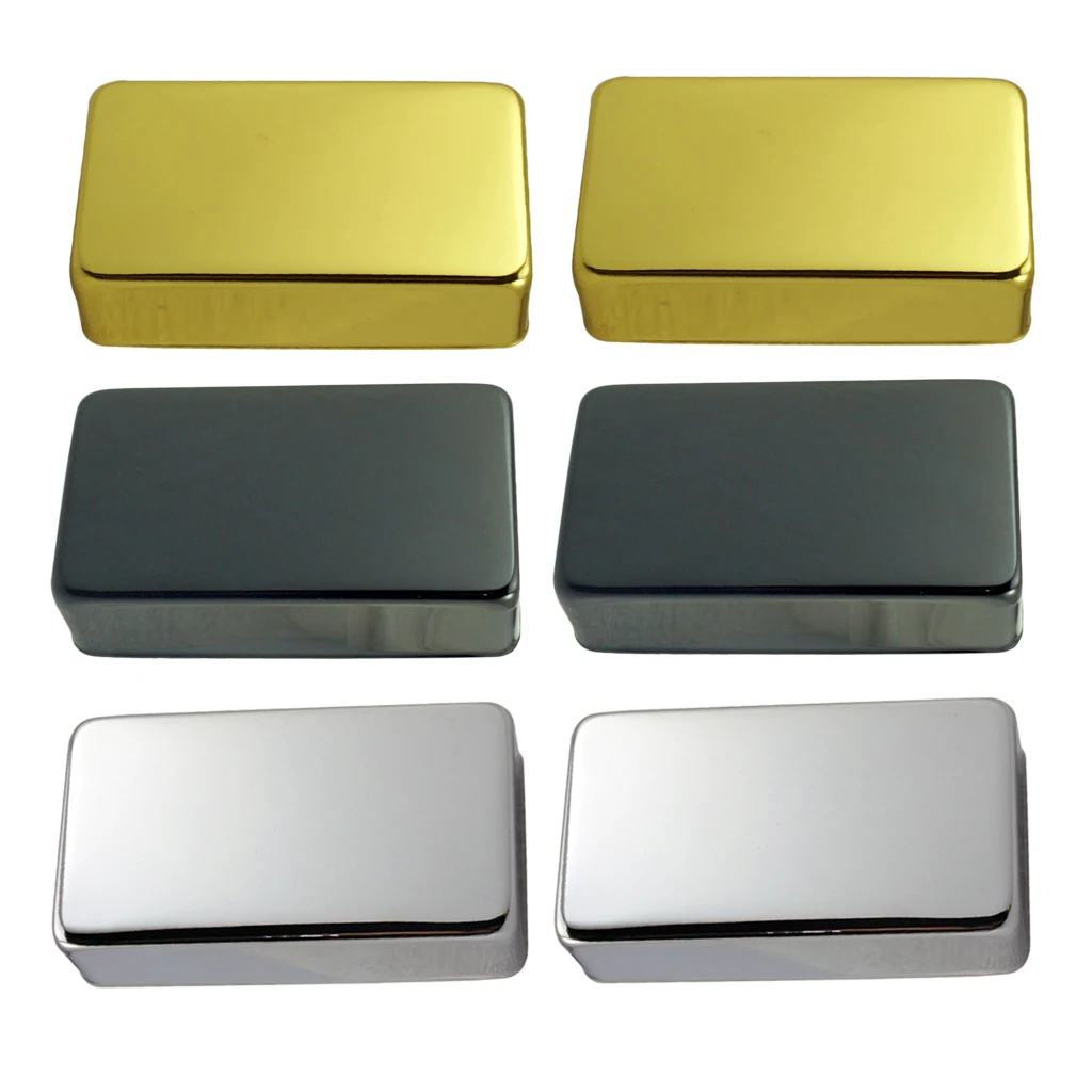 2pcs Sealed Brass Humbucker Pickup Cover for Electric Guitar Musical Replacement Parts