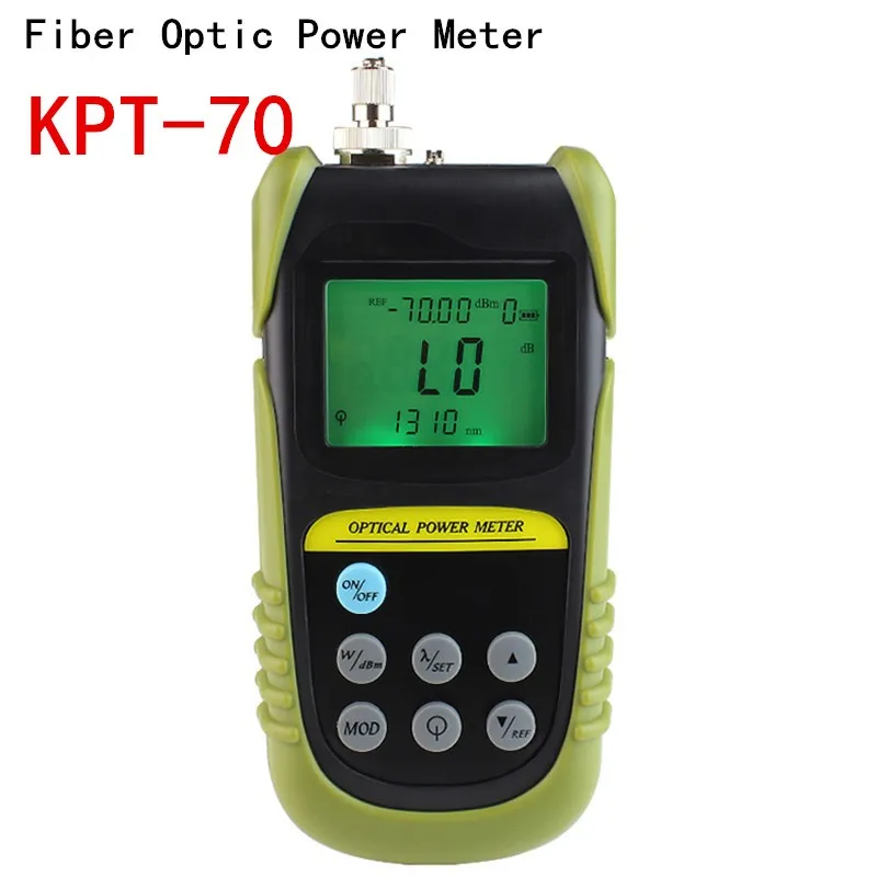 

10pcs/lot FTTH tools Fiber Optic Power Meter Tester -70 to +6 db power meter Tester FC/SC connector lightTest 6 wavelength