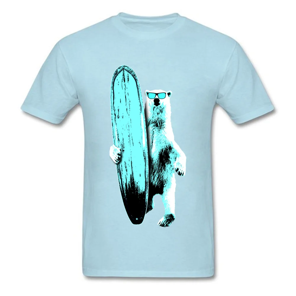 Polar Surf T-Shirt Short Sleeve Birthday Wholesale Men Lovers Day Tops T Shirt Birthday T-shirts O-Neck 100% Cotton Polar Surf light